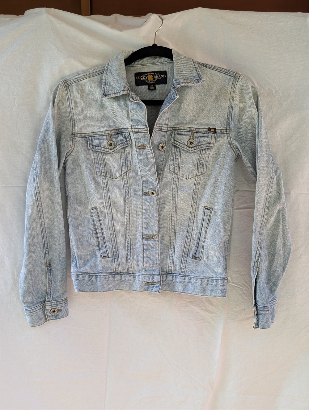Lucky Brand Denim Jacket Cotton Light Blue XS